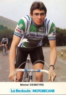 Cycling cyclist card Bernard vallet team la redoute motobécane signed 